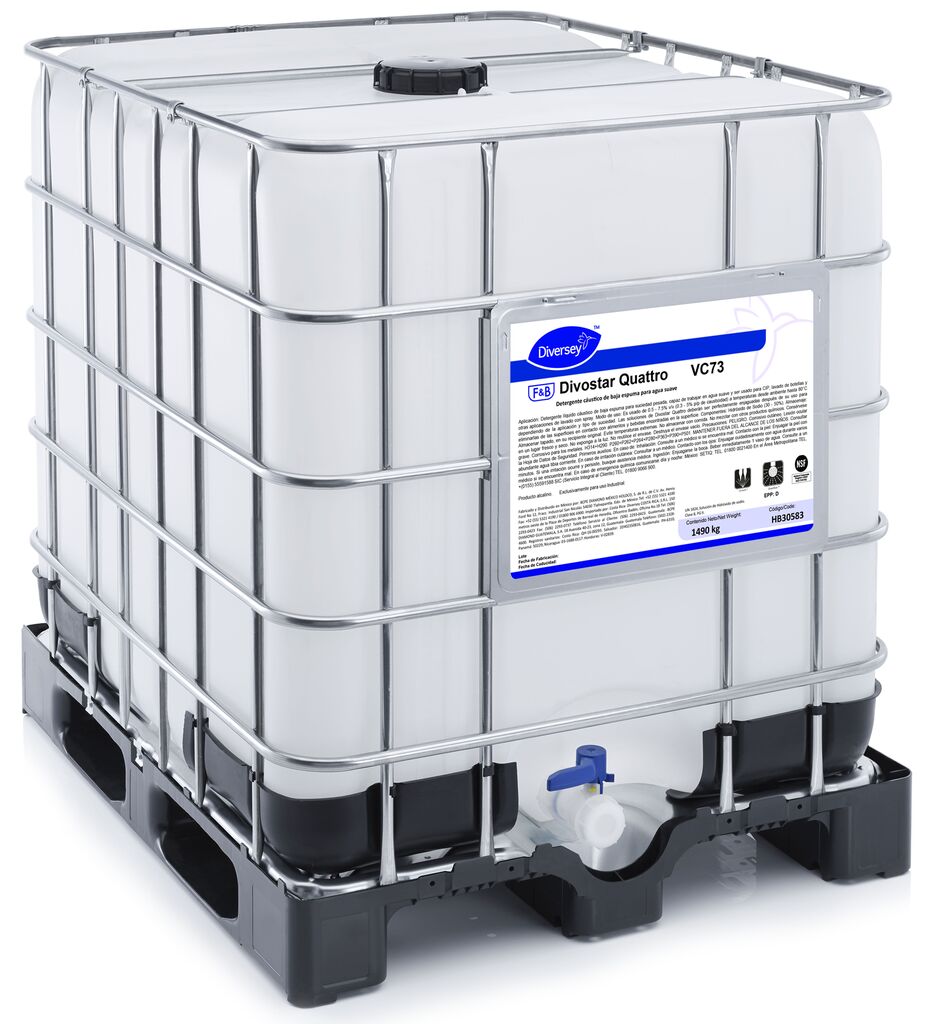 DIVOSTAR QUATTRO 1490kg - Detergente cáustico de baja espuma para uso general